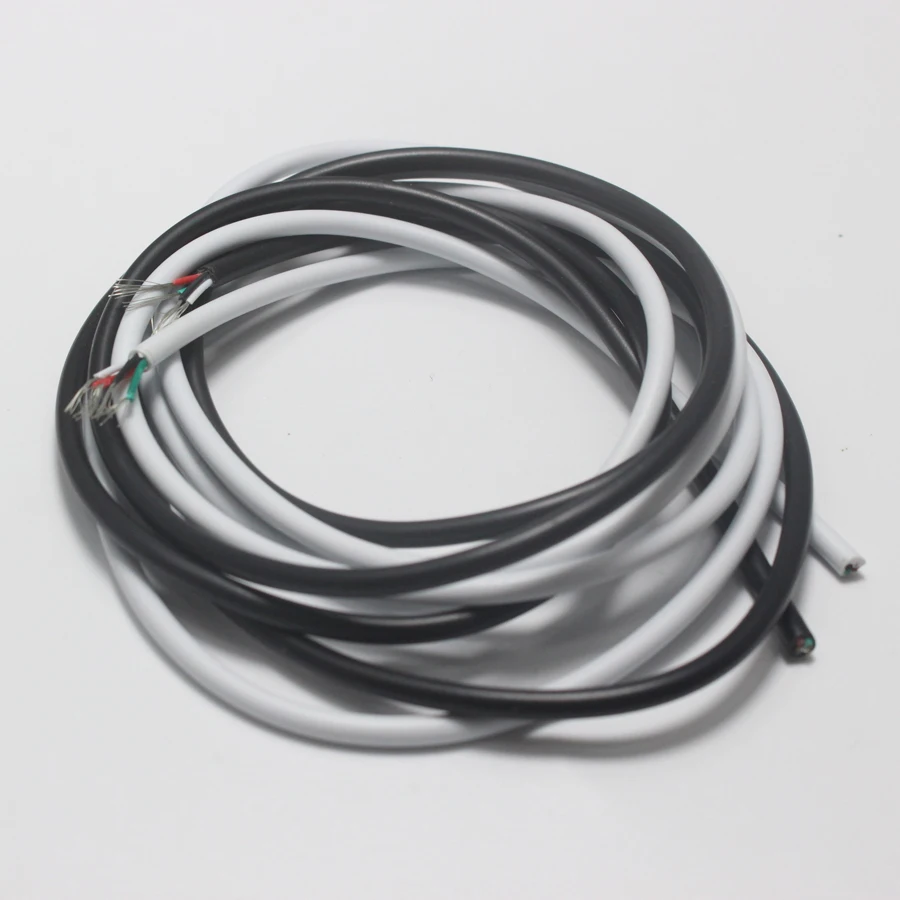 2 м 4 в 1 провод белый черный кабель для передачи данных USB сделай сам штекер jack