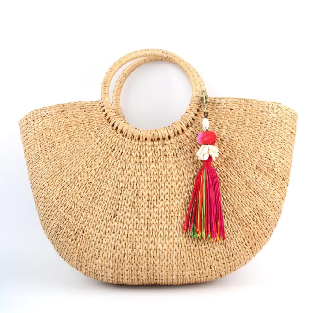 1 шт. богемный брелок для ключей подвеска в виде ракушки кисточки разноцветный