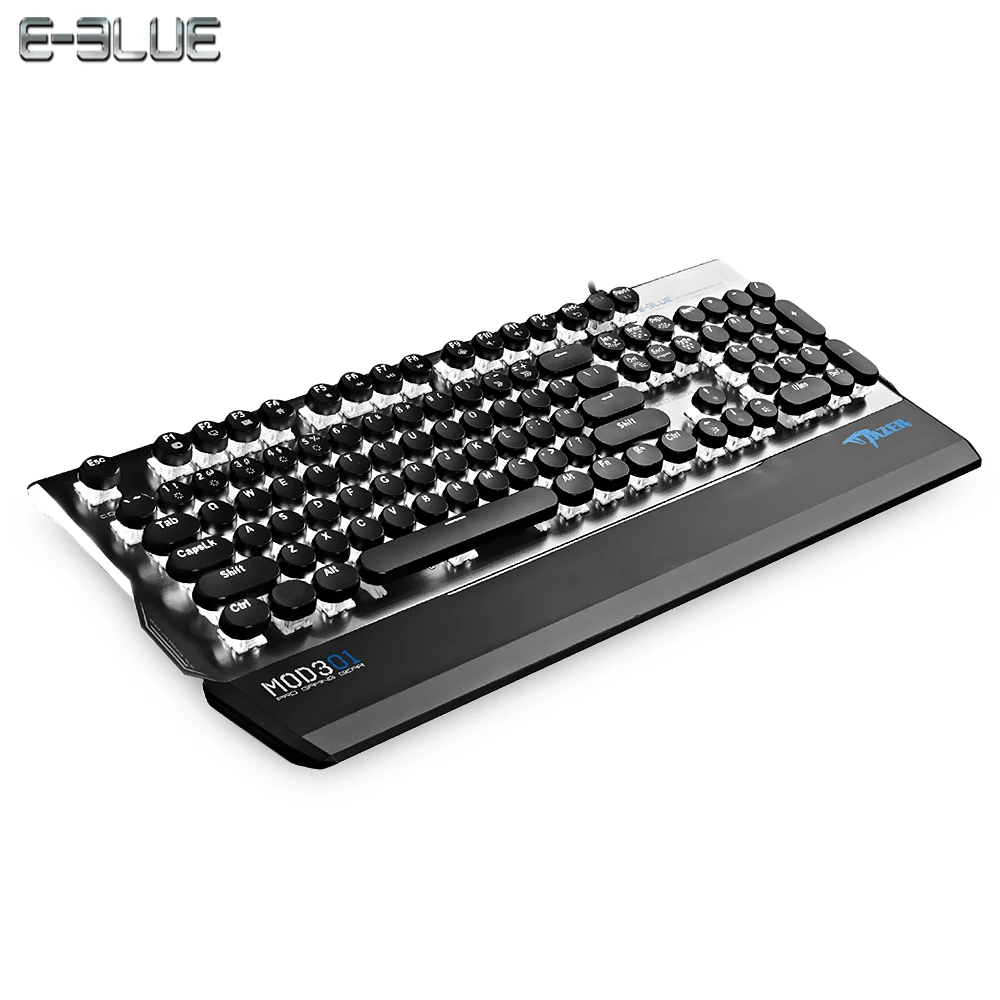 E 3LUE K751 панк механическая клавиатура Проводная 104 круглый ретро пара Keycap ключи LED