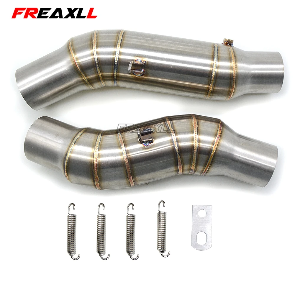 For Kawasaki Z1000 Z 1000 2010 2011 2012 2013 2014 2015 Motorcycle Mid Exhaust Muffler Pipe Link Middle pipe | Автомобили и