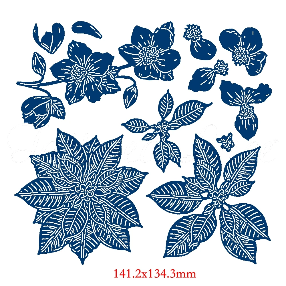 H3682 flower Животные праздник зима цветок Рождество шаблон металлические Вырубные штампы Трафаретный Скрапбукинг тиснение для бумаги карты DIY ремесла поставки - Цвет: H3682 flower