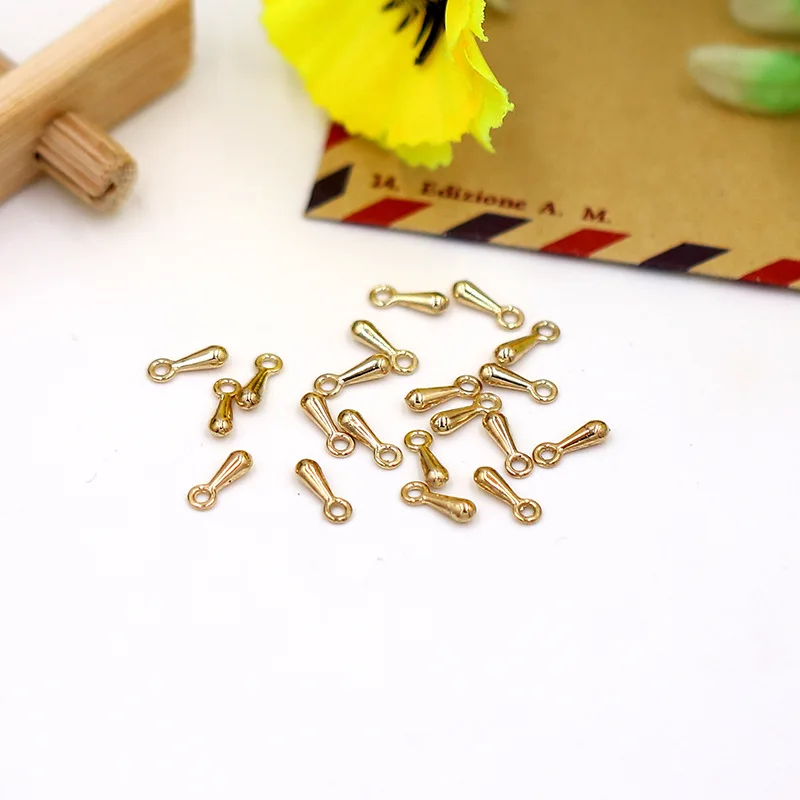 1000 шт 2*7 мм удлинитель цепи из металлического сплава подвески в форме капель воды