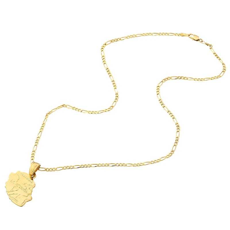 Подвеска и ожерелье Ethlyn Gold для женщин мужчин 18KGP карта страны|necklace price|pendant chinapendant