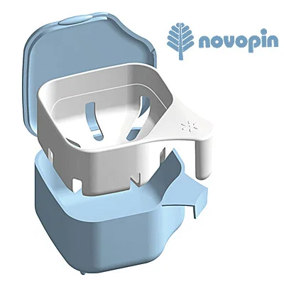 

Free shipping Denture cleaning box / storage box, crowns and dentures Cup