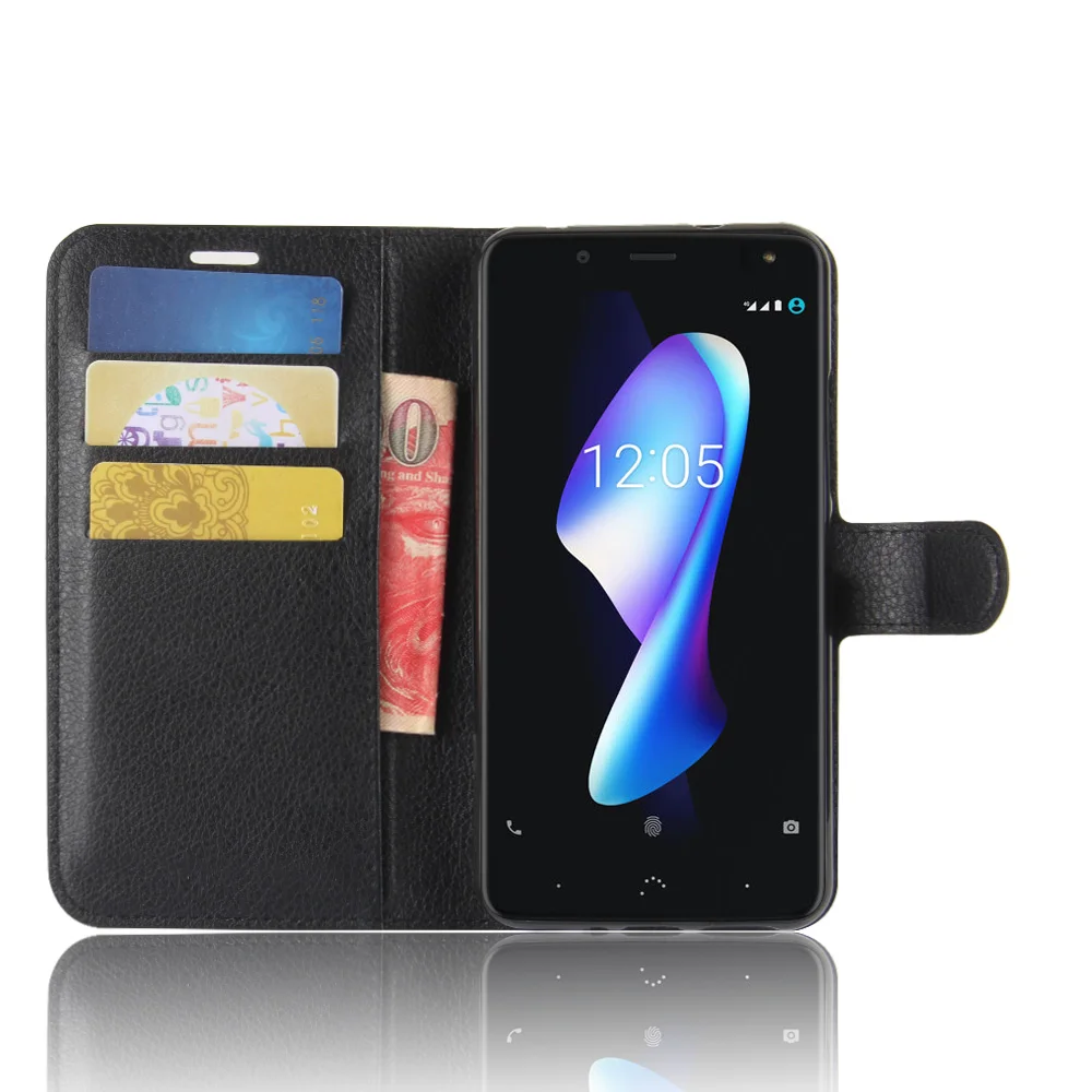 Роскошный чехол BQ Aquaris V Plus слот карты телефона Стенд Бумажник кожаный флип для