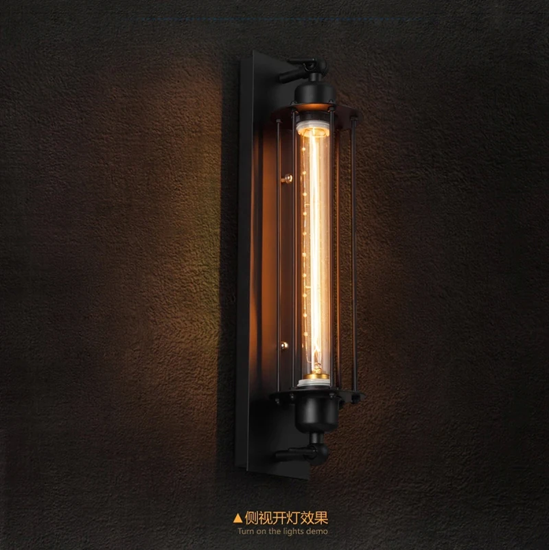 Антикварный настенный светильник в стиле ретро Североамериканском винтажный с