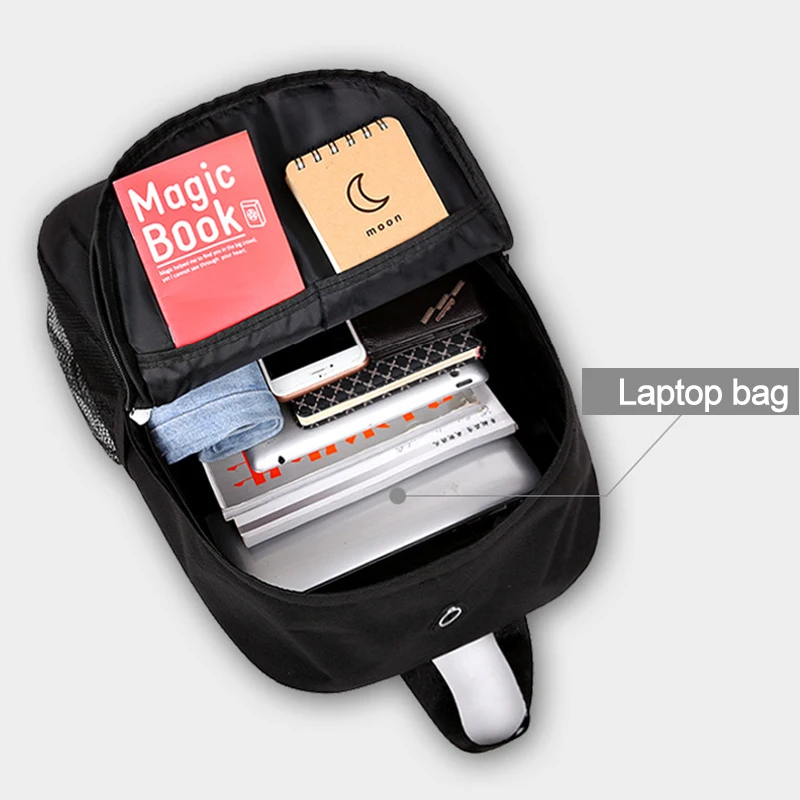 

Children School Backpack For Teenage Boys Anime Luminous School Backpack Kids Waterproof Book Bag USB Charging SchoolBag Gift
