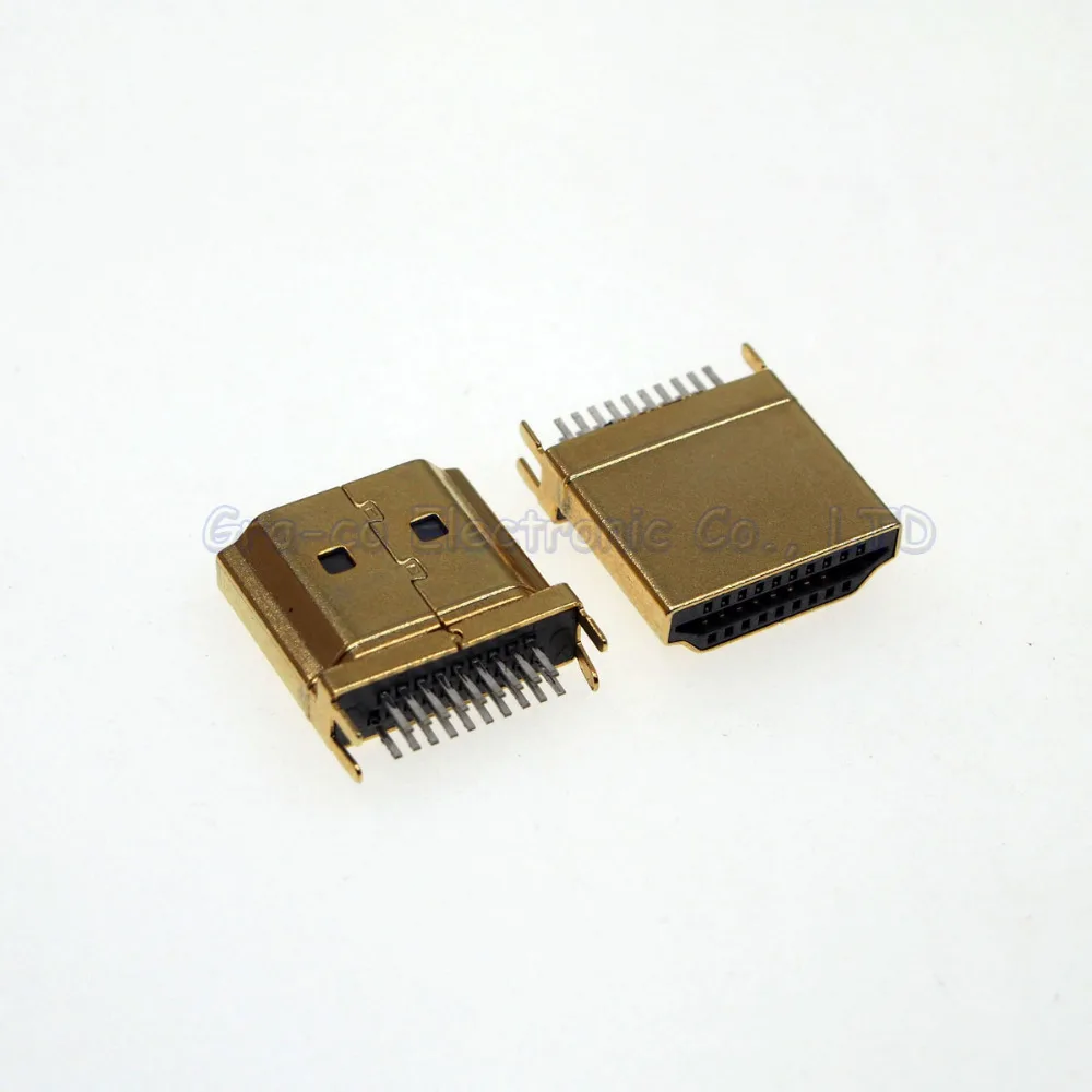 50 шт./лот позолоченный HDMI A Тип Штекерный разъем шина 1 6|hdmi lot|hdmi a hdmihdmi hdmi |