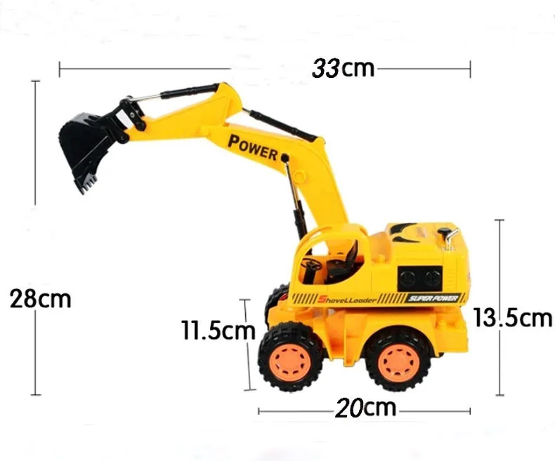 Новый RC экскаватор 6ch дистанционного управления r/c копания Функция с 7 светлый