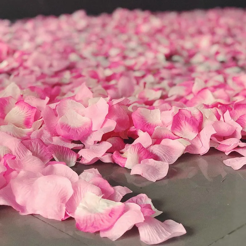 500 шт. лепестки роз цветок девушка бросает искусственные шелковые лепестки искусственные лепестки для свадьбы конфетти украшения вечерние ...