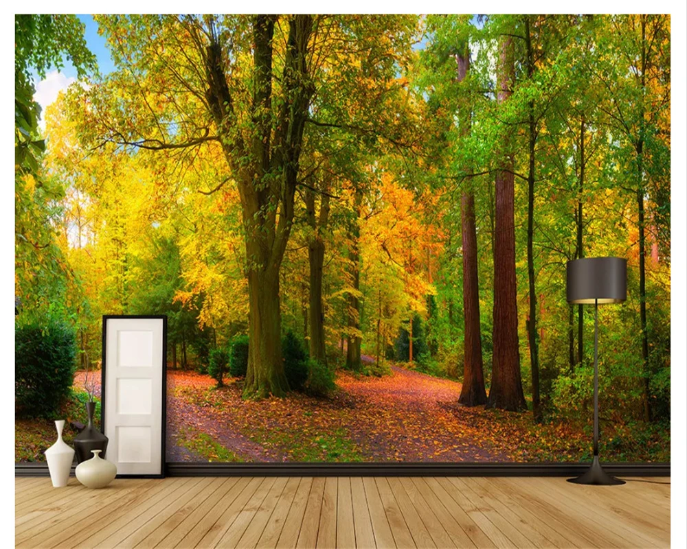 Beibehang папье peint обои парк леса пейзаж papel де parede 3d para sala atacado обои для стен 3 d скачать