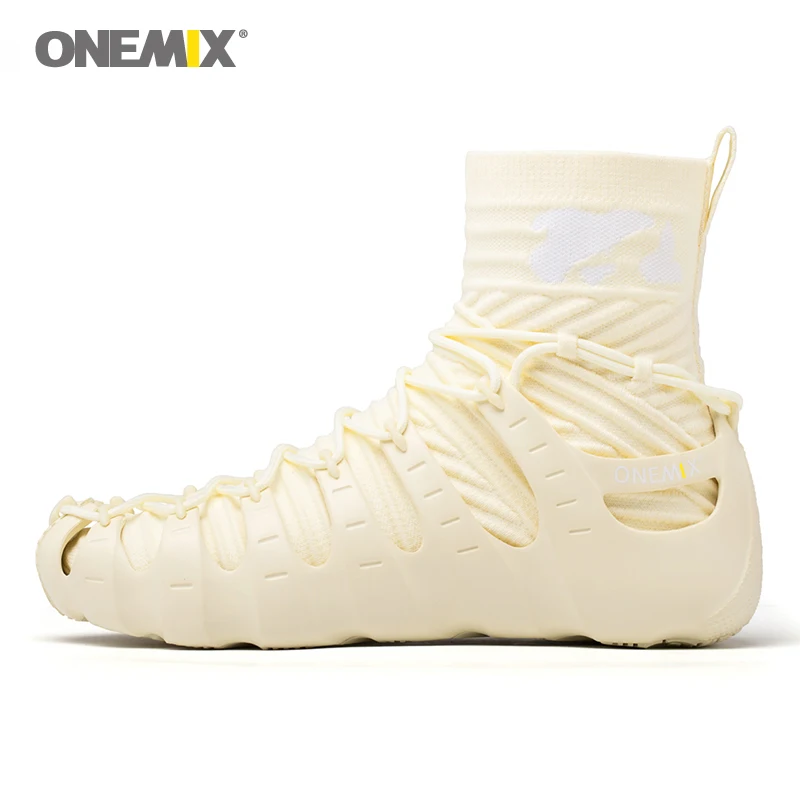 

ONEMIX Roman Shoes Women Winter Walking Sneakers Shoes Men Warm Socks Gladiator Athletic Trainers Couple Running Sports Shoes