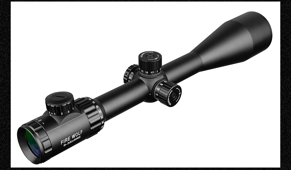 FIRE WOLF 8-32X56E Red Dot Green Sniper Scope компактные охотничьи прицелы с 20 мм/11 мм рельсовыми креплениями пневматическая винтовка с оптическим прицелом