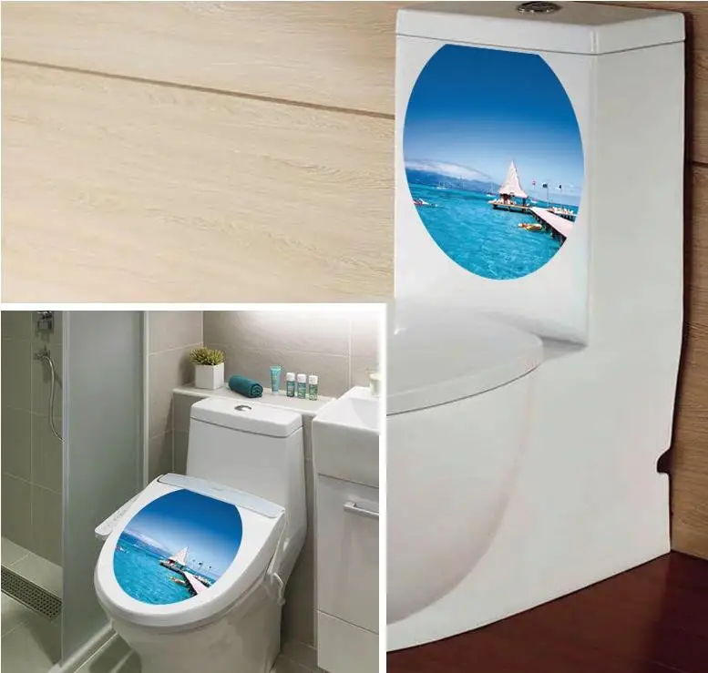 2017 Waterproof toilet paste PVC can remove wall post many optional household adornment | Дом и сад