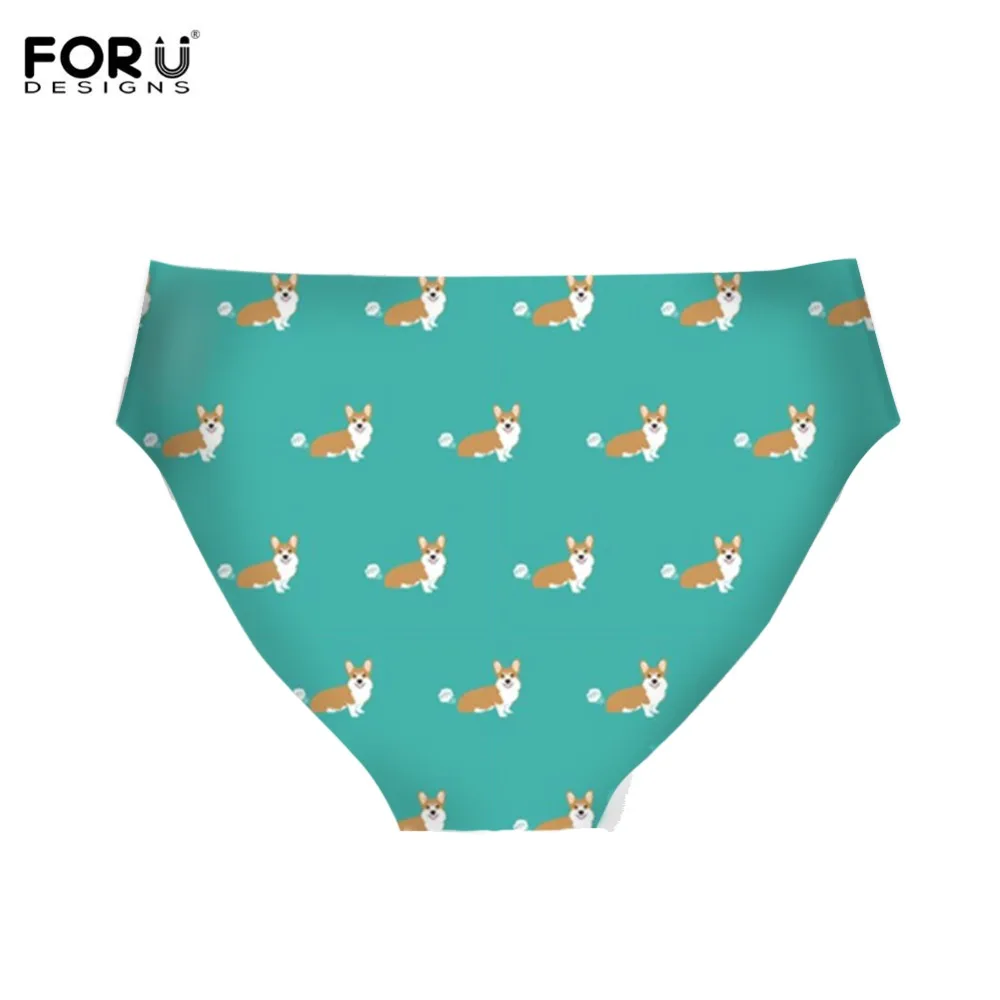 FORUDESIGNS/милые трусы для девочек с рисунком собаки корги ультратонкие Брендовые