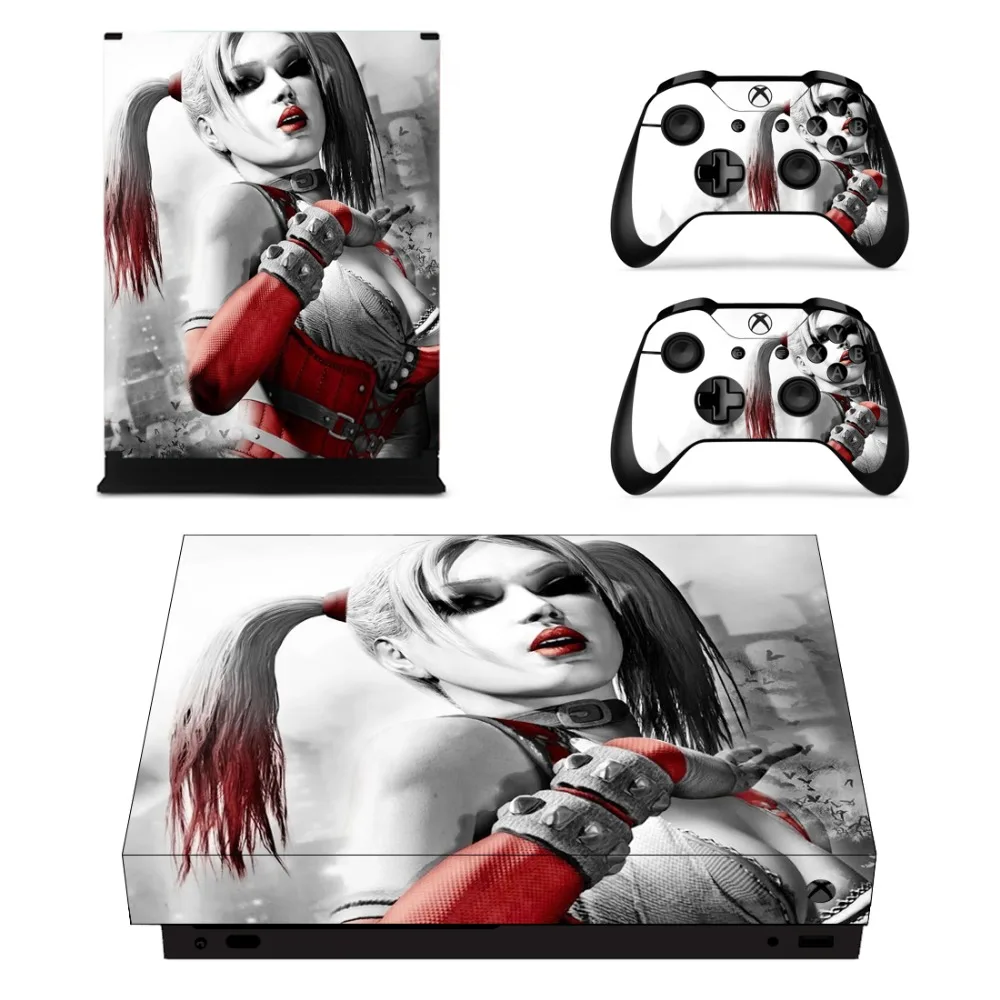 Отряд Самоубийц Harley Quinn лицевые панели консоли и наклейка на контроллер для Xbox One X