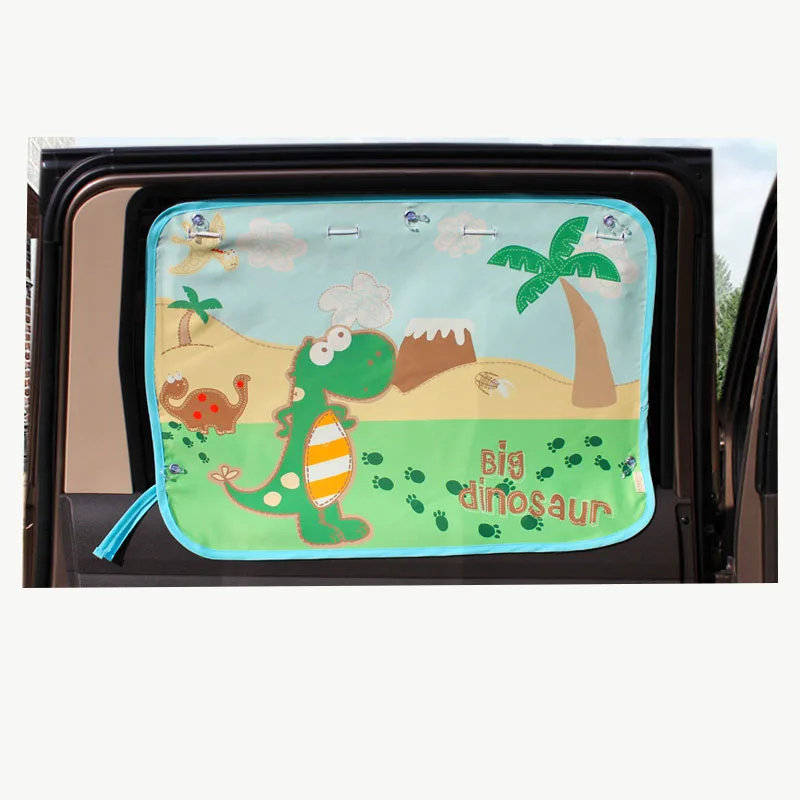 Мультяшная Автомобильная Солнцезащитная шторка летняя боковая штора выдвижная