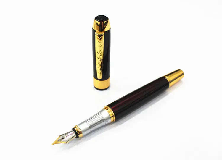 Роскошные ручки Jinhao 250 Серебристая цельностальная металлическая ручка Средний наконечник для письма авторучка Caneta канцелярские принадлежности для офиса и школы