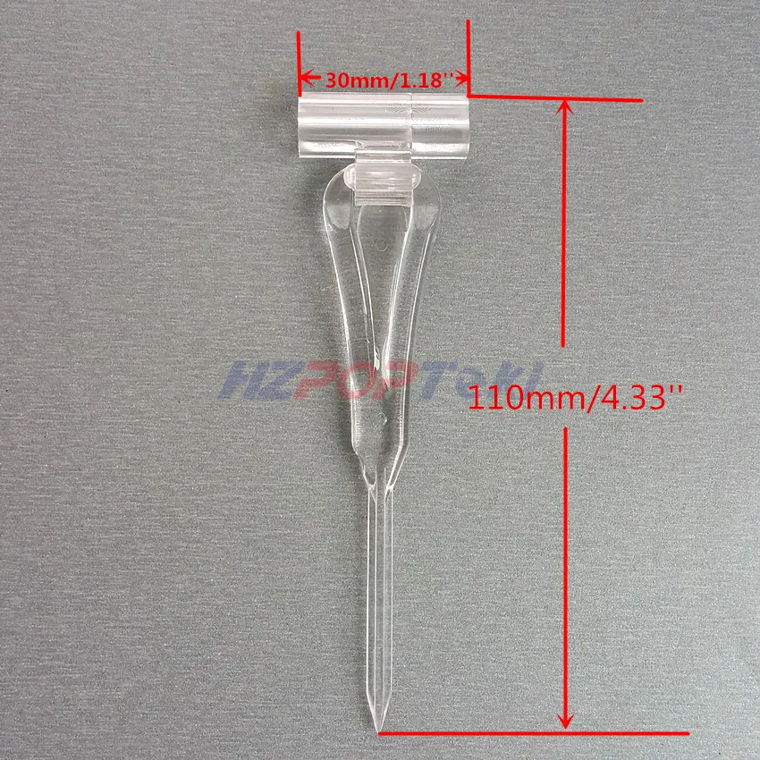 POP Пластик товаров знак ценник этикетки зажим для карт держатель Дисплей