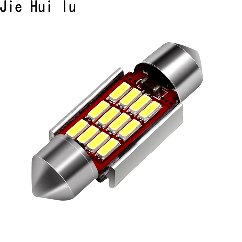 1 шт. Стайлинг автомобиля 31 мм 36 39 42 C5W C10W 12 SMD 4014 светодиодное освещение фестонного