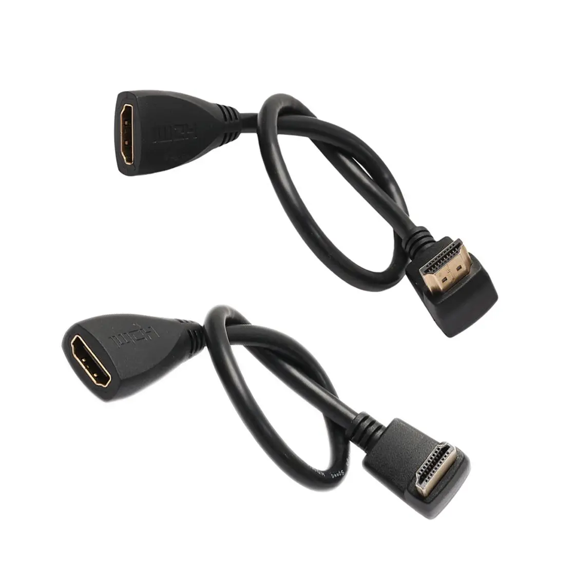 SCLS 2x мини HDMI кабель (90/270 градусов) к адаптер папа женскому позолоченному 1080P|hdmi