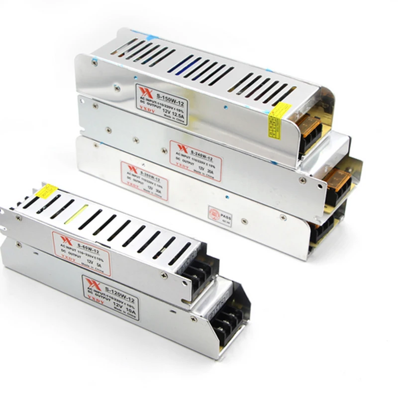 Трансформатор для светодиодного освещения, 220 В переменного тока на 12 В постоянного тока, 24 В, 5 А, 10 А, 30 А, адаптер для светодиодного драйвера переменного тока, адаптер для светодиодной ленты 5050 5630 Трансформатор для светодиодного освещения, 220 В переменного тока на 12 В постоянного тока, 24 В, 5 А, 10 А, 30 А, адаптер для светодиодного драйвера переменного тока, адаптер для светодиодной ленты 5050 5630