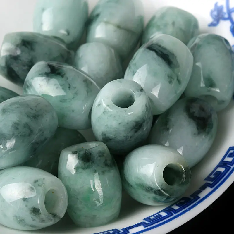 15 шт. натуральный нефрит класса А (Jadeite) Овальные бусины/Размер: мм L (оптовая