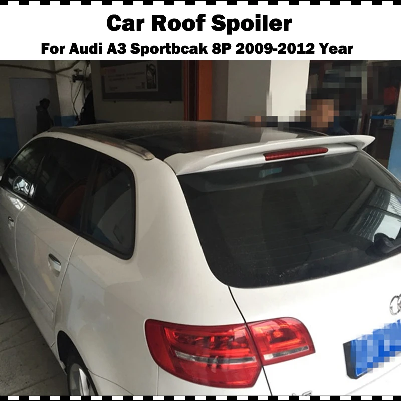 Oettinge стиль стекловолокно крыша крыло спойлер для AUDI A3 8P Sportback 2009 2010 2011 2012 год A3 задний багажник спойлер