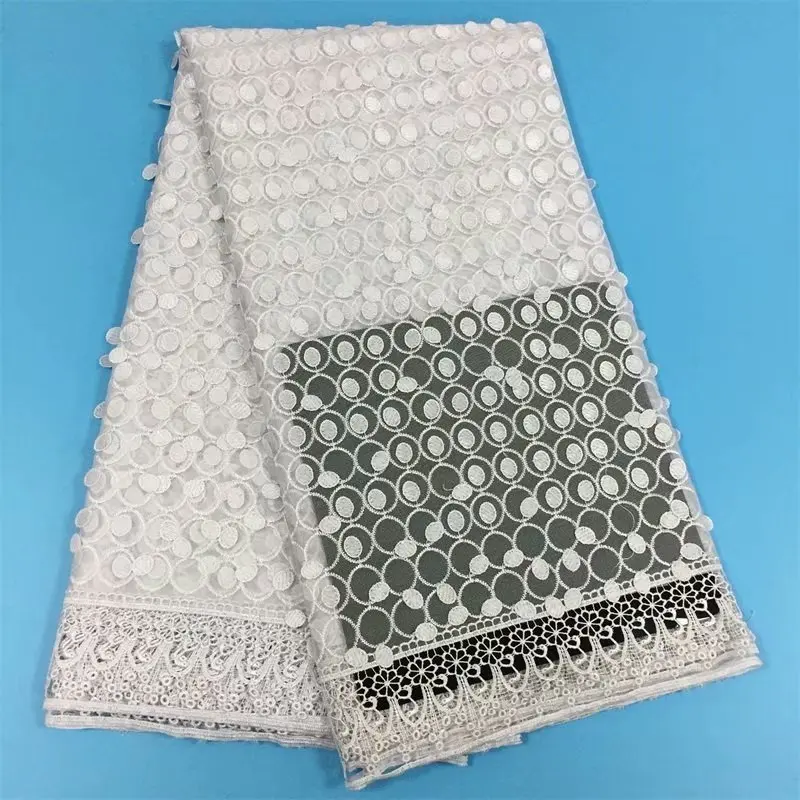 Yellow High Quality guipure lace fabric 2019 African Voile Swiss Lace Fabrics For Wedding/Party dress Free shipping SML81030-36 | Дом и сад
