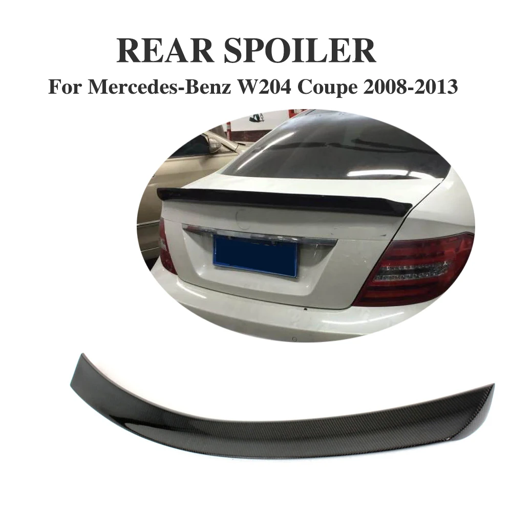Задний спойлер из углеродного волокна багажник загрузки губы крыло для Mercedes Benz C