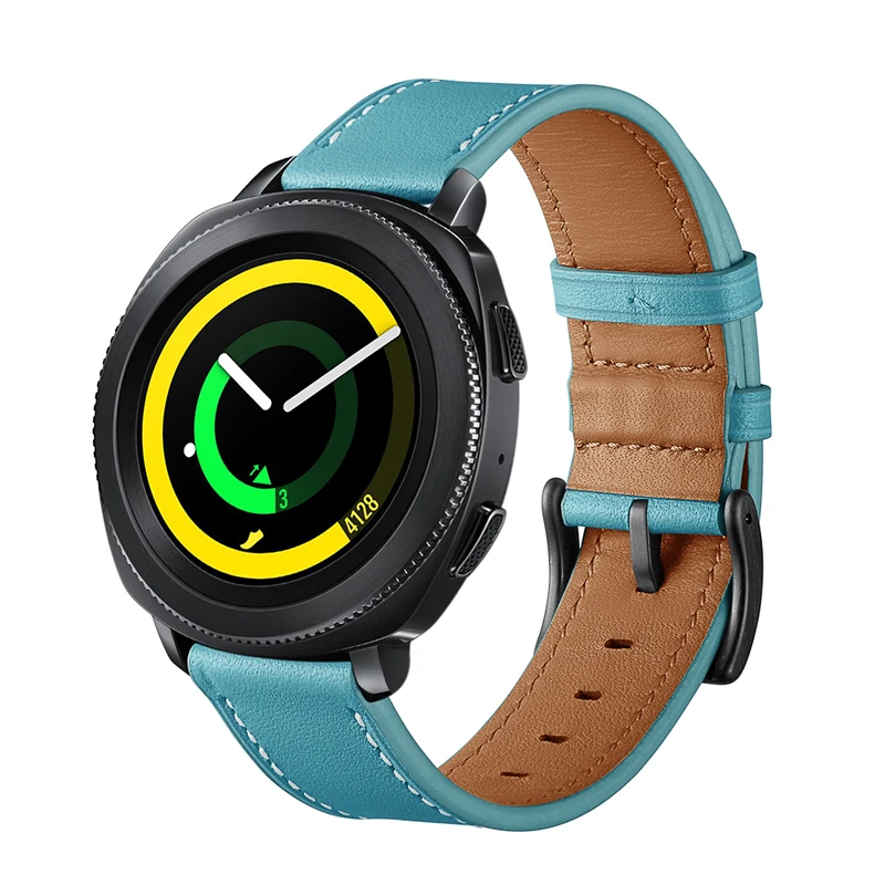 Умные часы YILIZOMANA 20 мм кожаный ремешок для Samsung Gear S2 Classic/Frontier Galaxy Watch 42 часов Huawei Fossil
