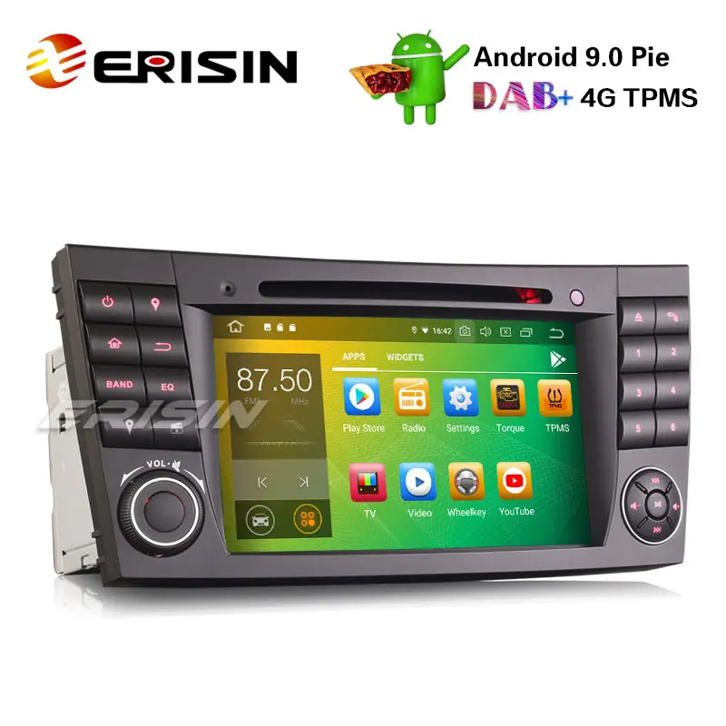 Erisin ES7980E 64 7 &quotAndroid 9 0 автомобильный стерео GPS DAB + CD Canbus SatNav для Mercedes E/CLS/G W211 W219