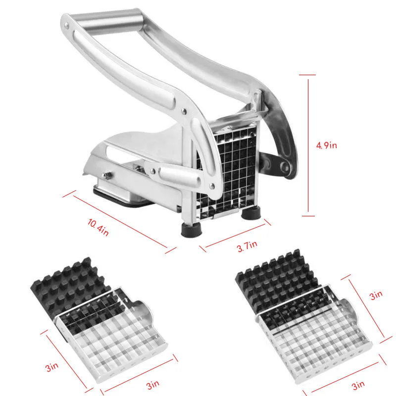 Картофельная дробилка французский резак для жарки из нержавеющей стали картофеля Огуречная машина резки
