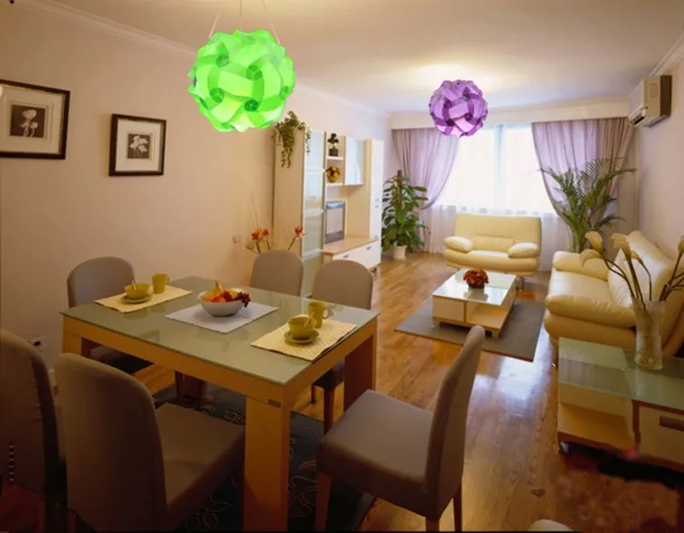 

2018 DIY Modern Pendant Ball novel iq lamp puzzle lamdshades for home decoration and Christmas bar decoration