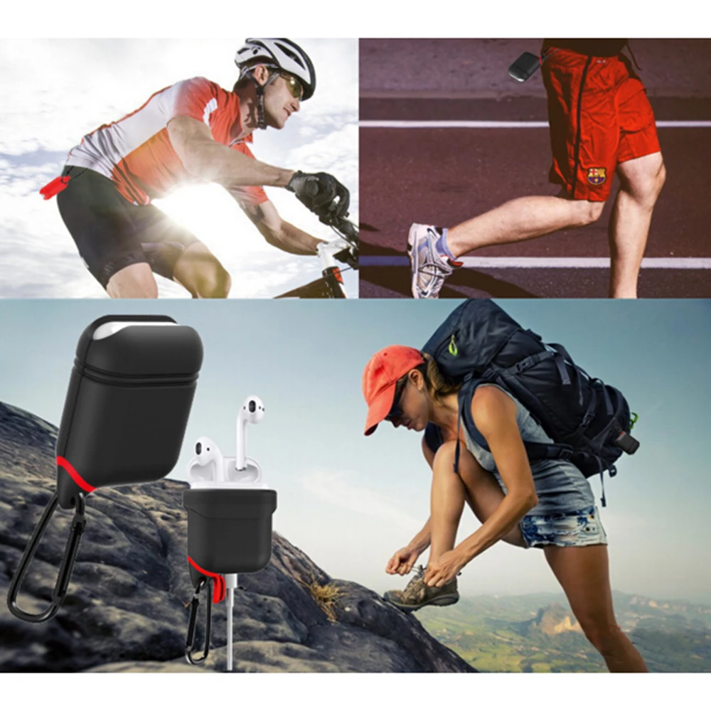 2017 New Arrival Charger Soft Silicone Case For Airpods Ultra Thin Waterproof Protector Cover Apple AirPods Earphone |