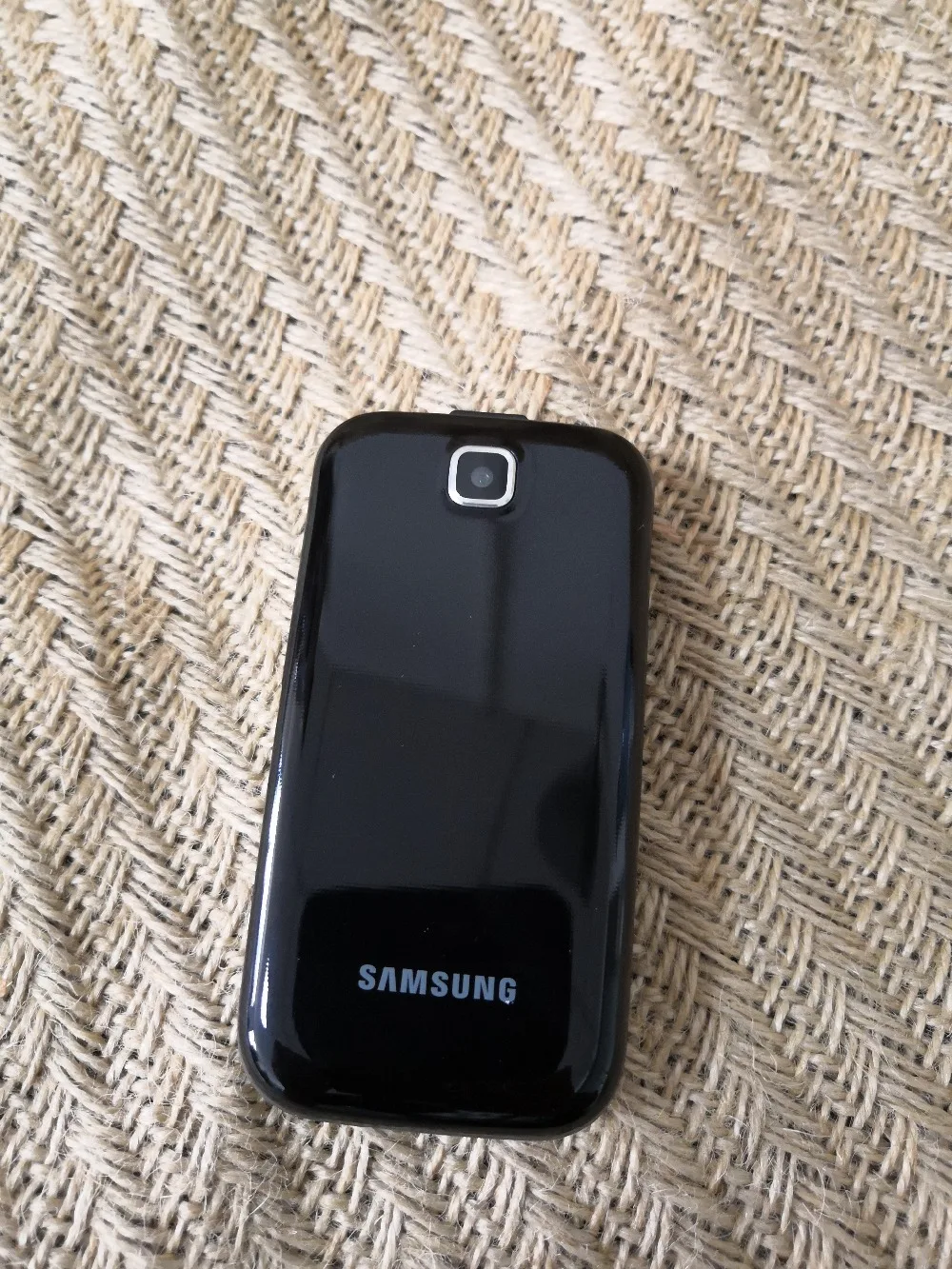 Разблокированный samsung C3595 черный большие кнопки 3g WCDMA черный цвет флип Восстановленный мобильный телефон с русским языком