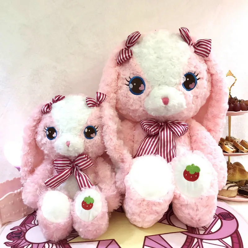 rabbit 45 см, 70 см, шоколадный торт, медведь, розовый кролик, мягкая игрушка, Очаровательное длинное ухо, кролик, кондитерский плюшевый мишка, плюшевая игрушка, подарок на день рождения для девочки, рождественский подарок - Цвет: rabbit