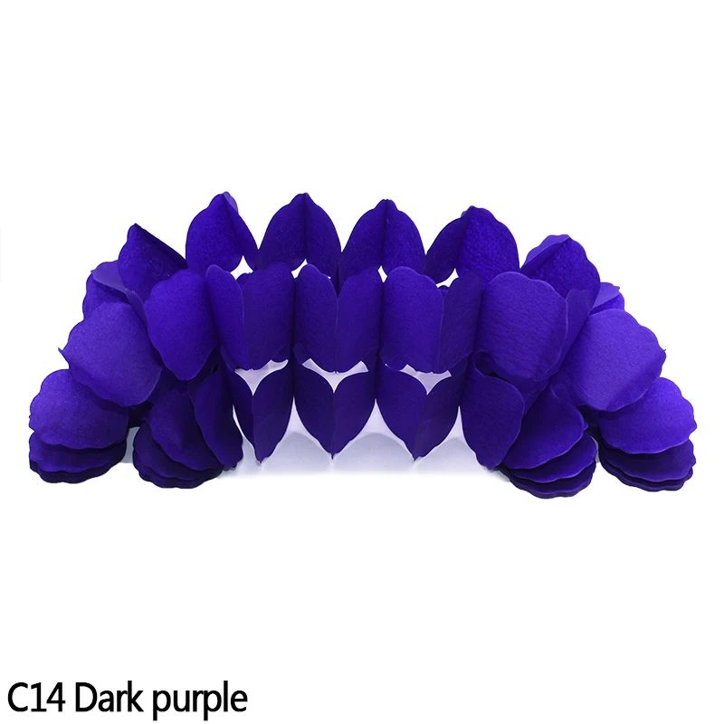 C14 Dark purple 3,6 м многоцветная четырехлистная бумага в виде клевера баннер для DIY Свадебные праздничные вечерние гирлянды товары для дома подвесные флаги украшения 7z - Цвет: C14 Dark purple