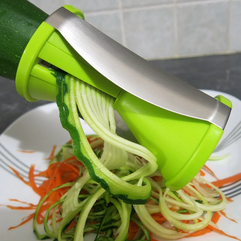 Овощной спиральный слайсер овощей Spiralizer фруктов Терка измельчитель нож Морковь