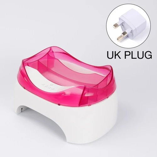 UK Plug Pink 2 в 1 36 Вт Светодиодная УФ-лампа для ногтей Сушилка для ногтей Маникюрный Инструмент органайзер для хранения Nial Гель Инструменты Maincure Pusher/Scissor контейнер - Цвет: UK Plug Pink