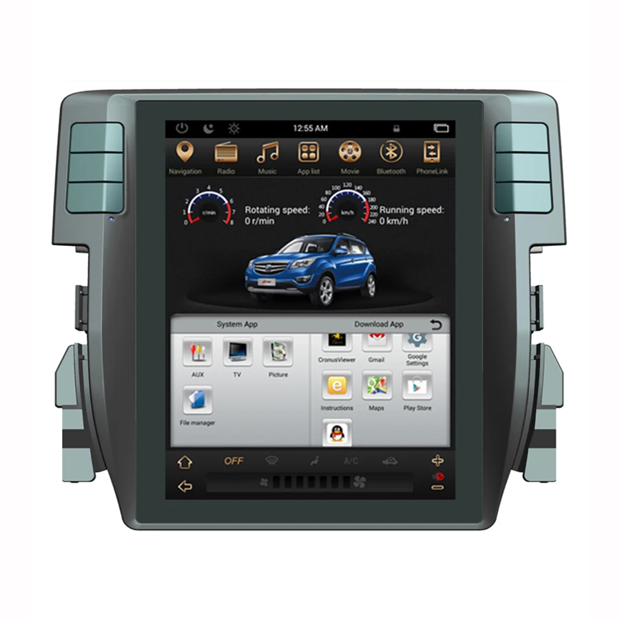 HD вертикальный экран Android 7 1 четырехъядерный автомобильный мультимедийный плеер