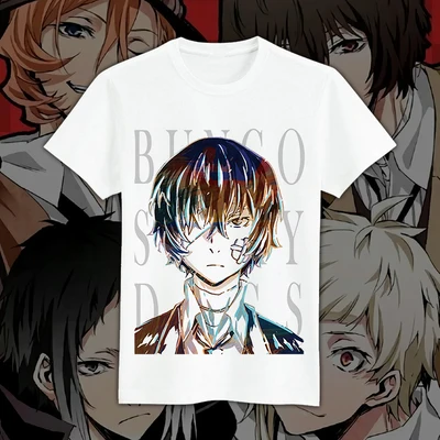 01 Новая футболка Bungou для бродячих собак Nakahara Chuuya дазай Осаму, Мужская футболка, летние футболки, топы - Цвет: 01