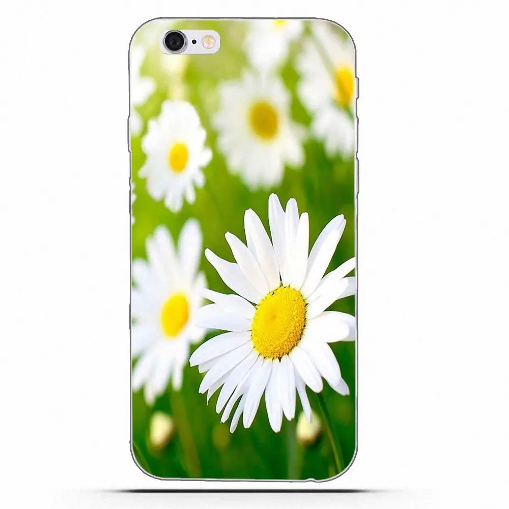 Мягкий телефон Wexoeq с цветком маргаритки для Huawei G8 Honor 5C 5X 6 6X 7 8 9 Y5II Mate P7 P8 P9 P10 P20 Lite