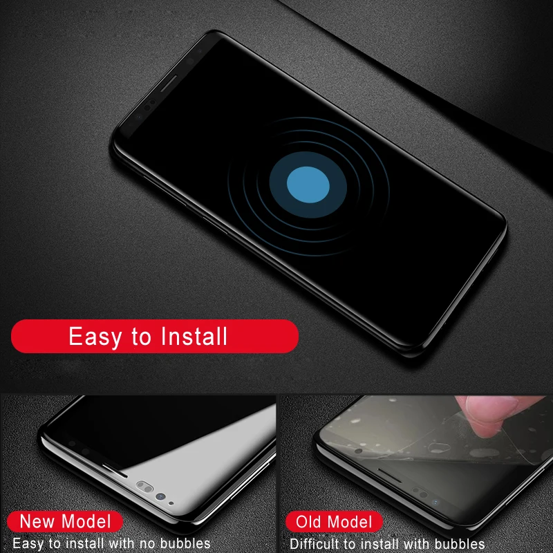 ESVNE 6D изогнутые края 9H защитный Стекло на Samsung Galaxy S8 стекло S9 Plus Screen Protector для