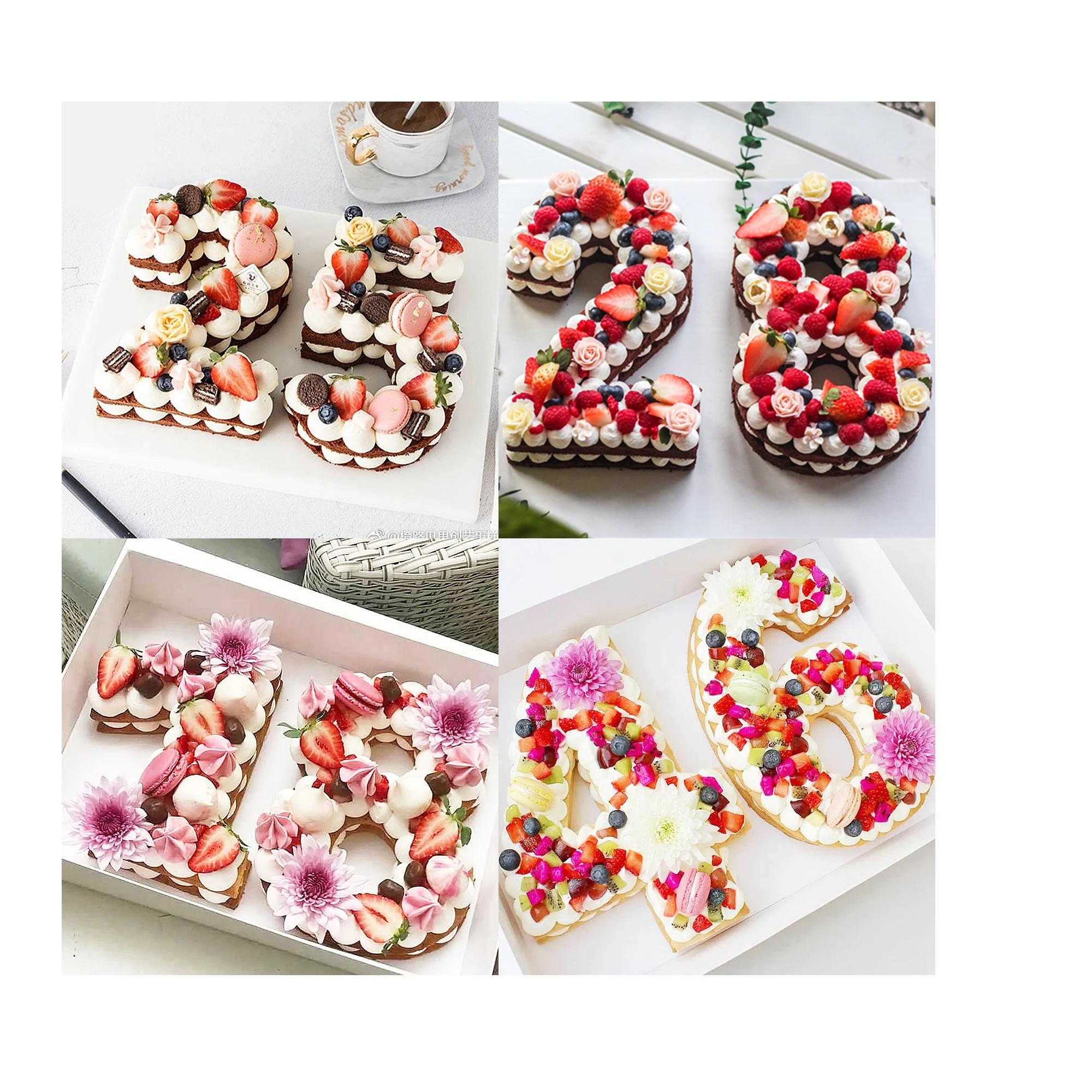 0-9 Количество Набор Sugarcraft акриловые формы для резки помадки формы для шоколада Gumpaste украшения торта инструменты для обледенения торта