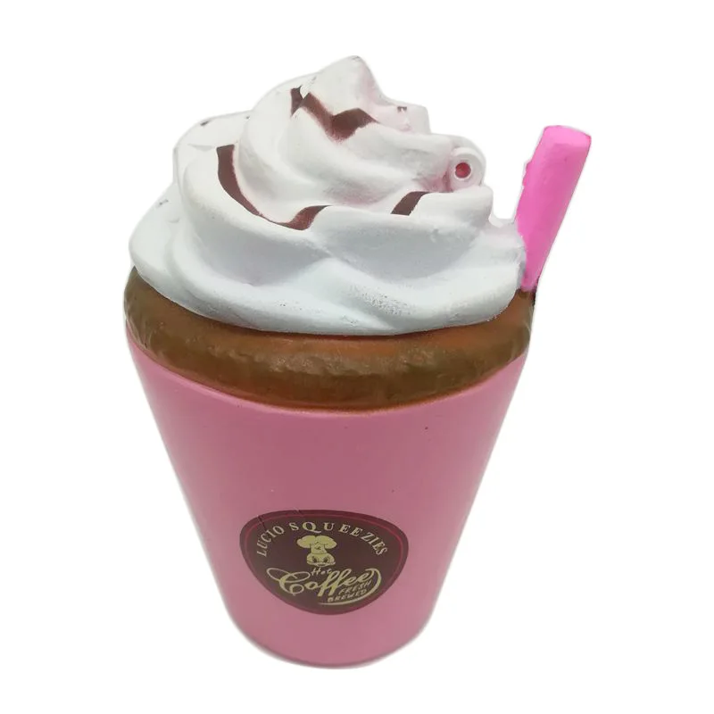 Сжимаемый медленный отскок чашки мороженого ПУ имитация кофе декомпрессия