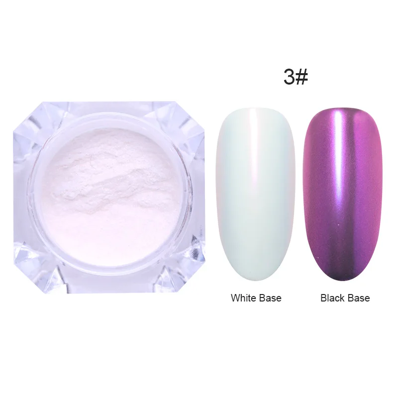 Mirror Powder 3 1 г зеркальный блеск для ногтей хромированная пигментная оболочка Ослепительная DIY салон микро голографическая пудра лазер для украшения ногтей маникюр - Цвет: Mirror Powder 3