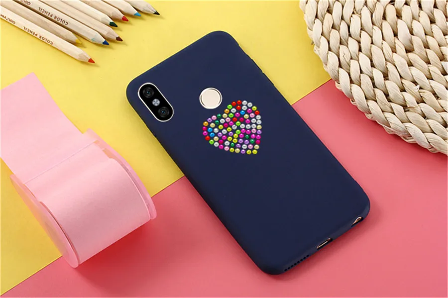For Xiaomi Mix 2 case 3D Lover Heart Diamond Cover xiaomi mix 2s 3 Soft Silicone Case max for play | Мобильные телефоны и