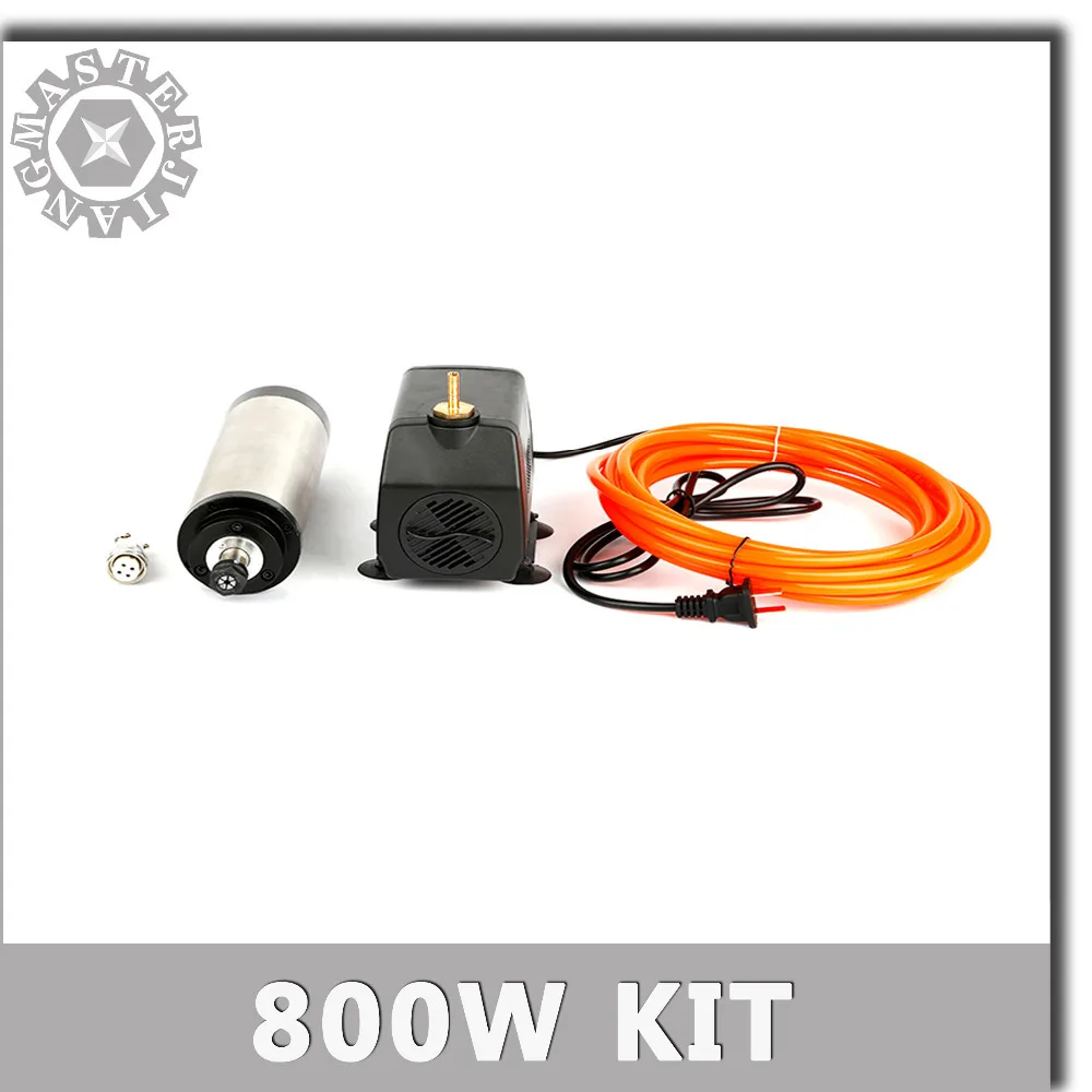 0.8KW 220V 65 мм шпиндель с водным охлаждением комплект 800W ER11 фрезерный Шпиндельный