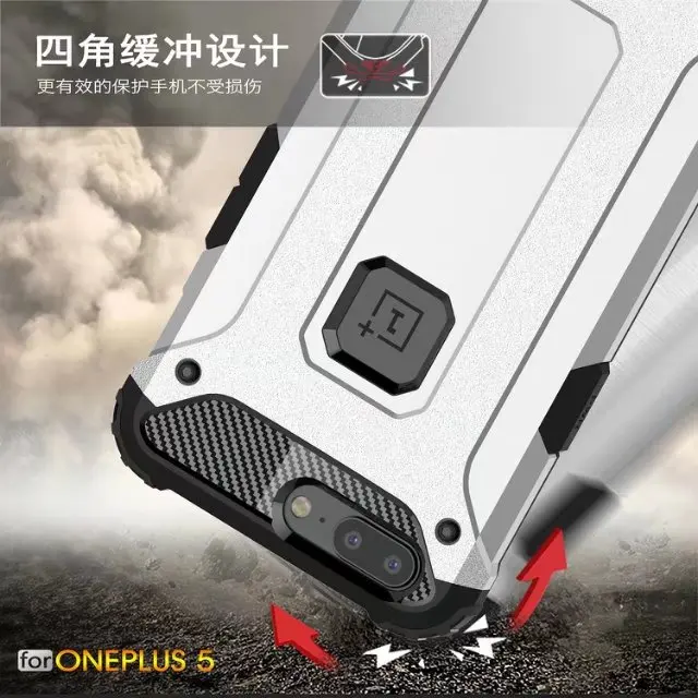 For OnePlus 5 Luxury Hard Armor Rugged PC+TPU Hybrid Protective back cover cases one plus oneplus5 phone shell housing |